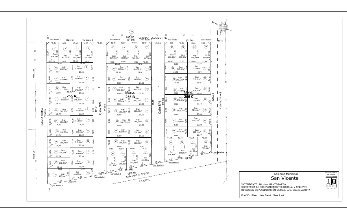 Plano de San Jose